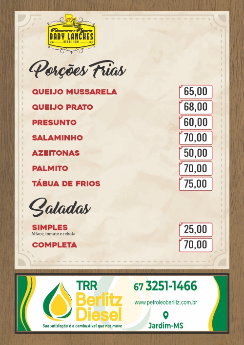Baby lanches e Pizzaria — 15