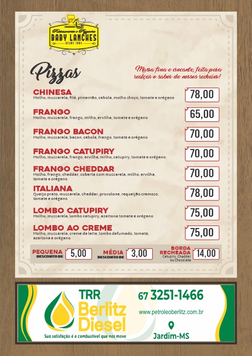 Baby lanches e Pizzaria — 23