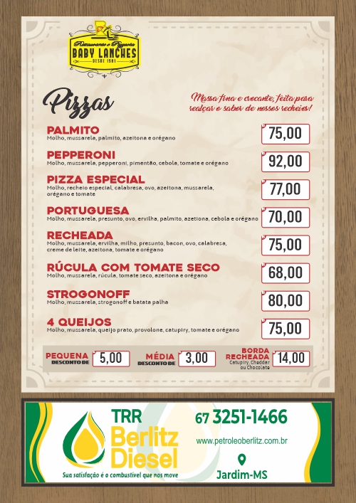 Baby lanches e Pizzaria — 27