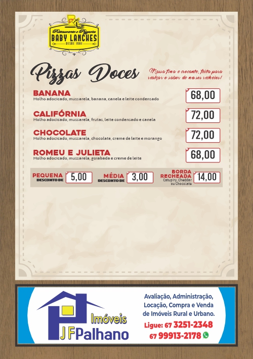 Baby lanches e Pizzaria — 29