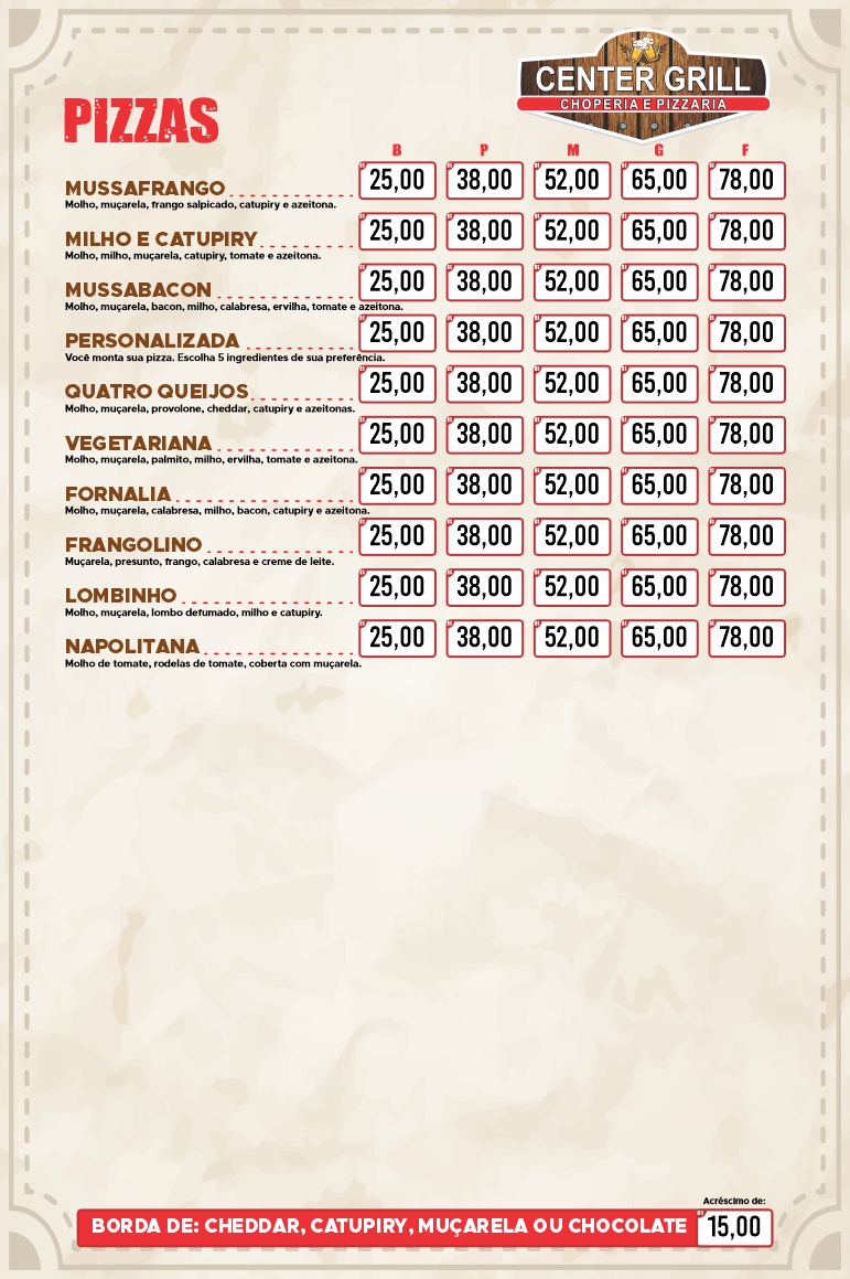 Center Grill Choperia e Pizzaria — 17