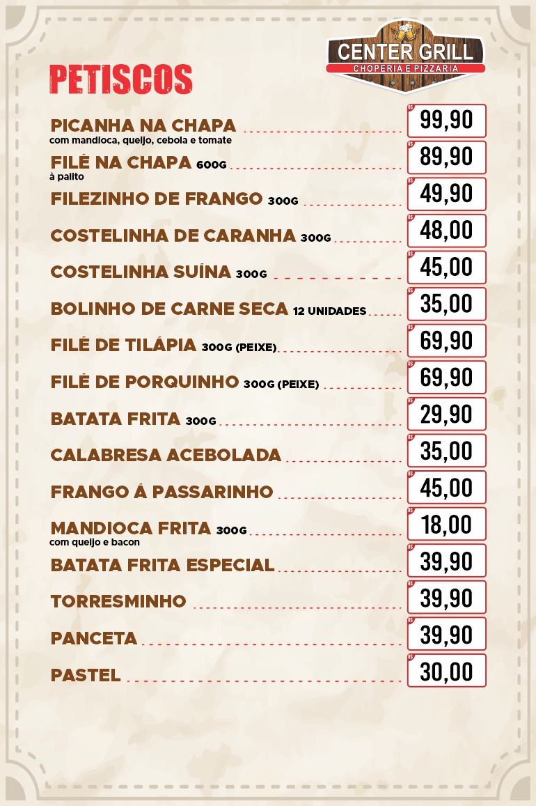 Center Grill Choperia e Pizzaria — 9