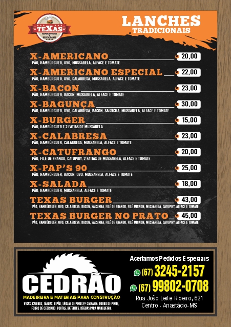 Texas Restaurante & Hamburgueria — 9-texasburgs-hamburgueria-restaurante-lanches-hamburgueria-aquidauana-ms